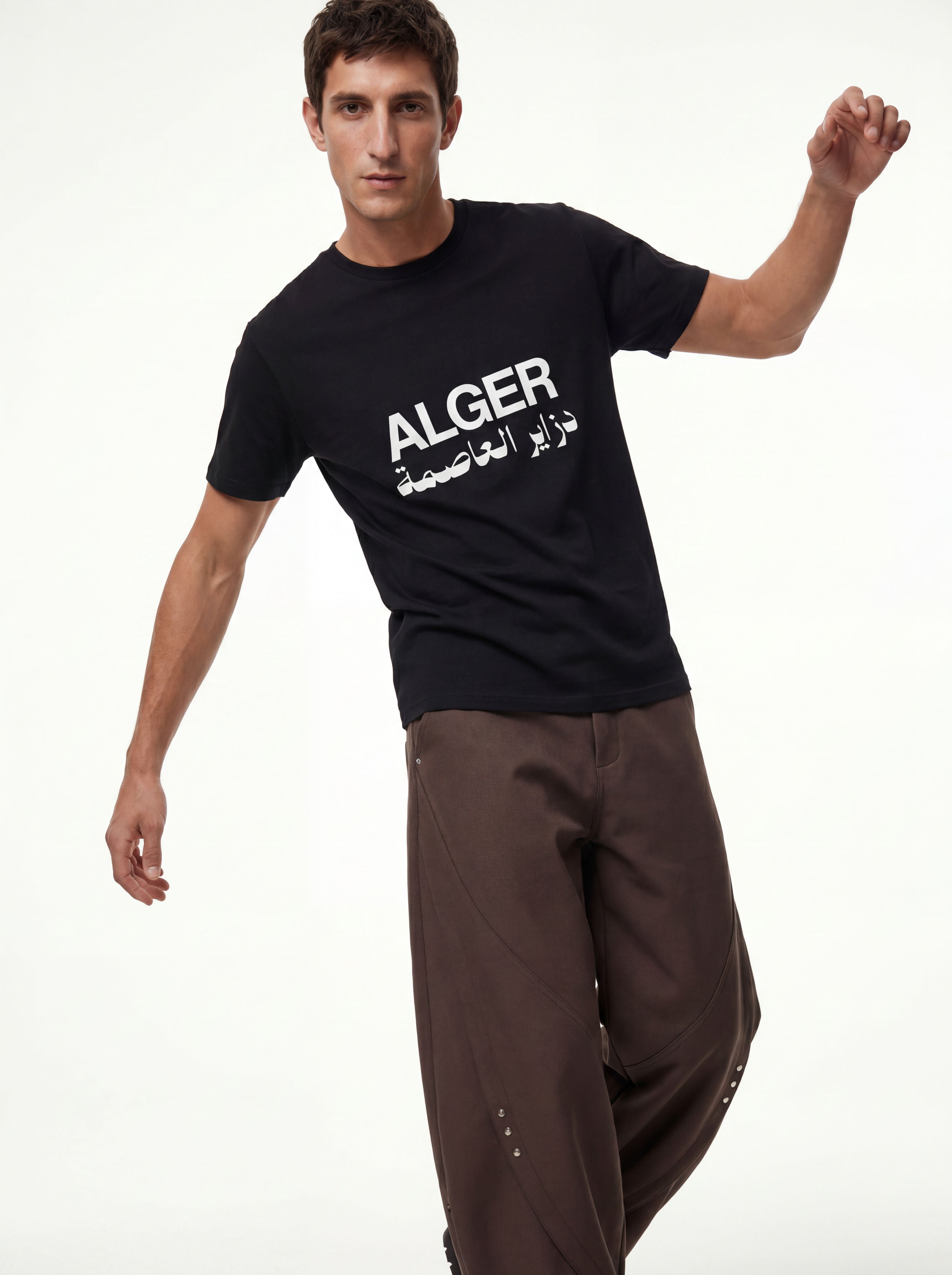 Alger Black Tee