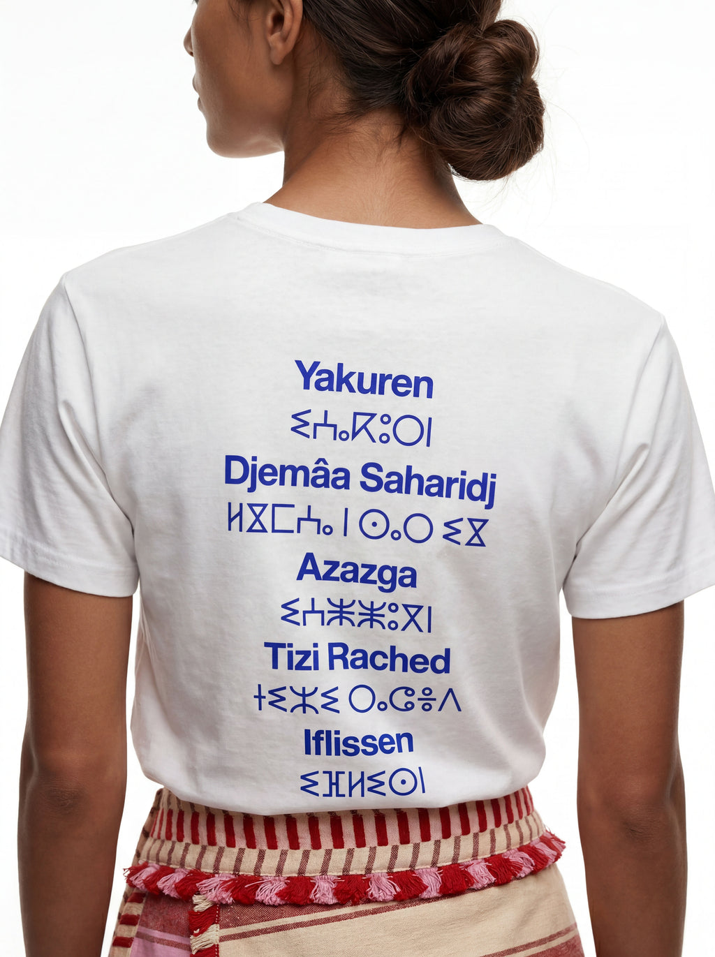 Tizi Ouzou White-Blue Tee
