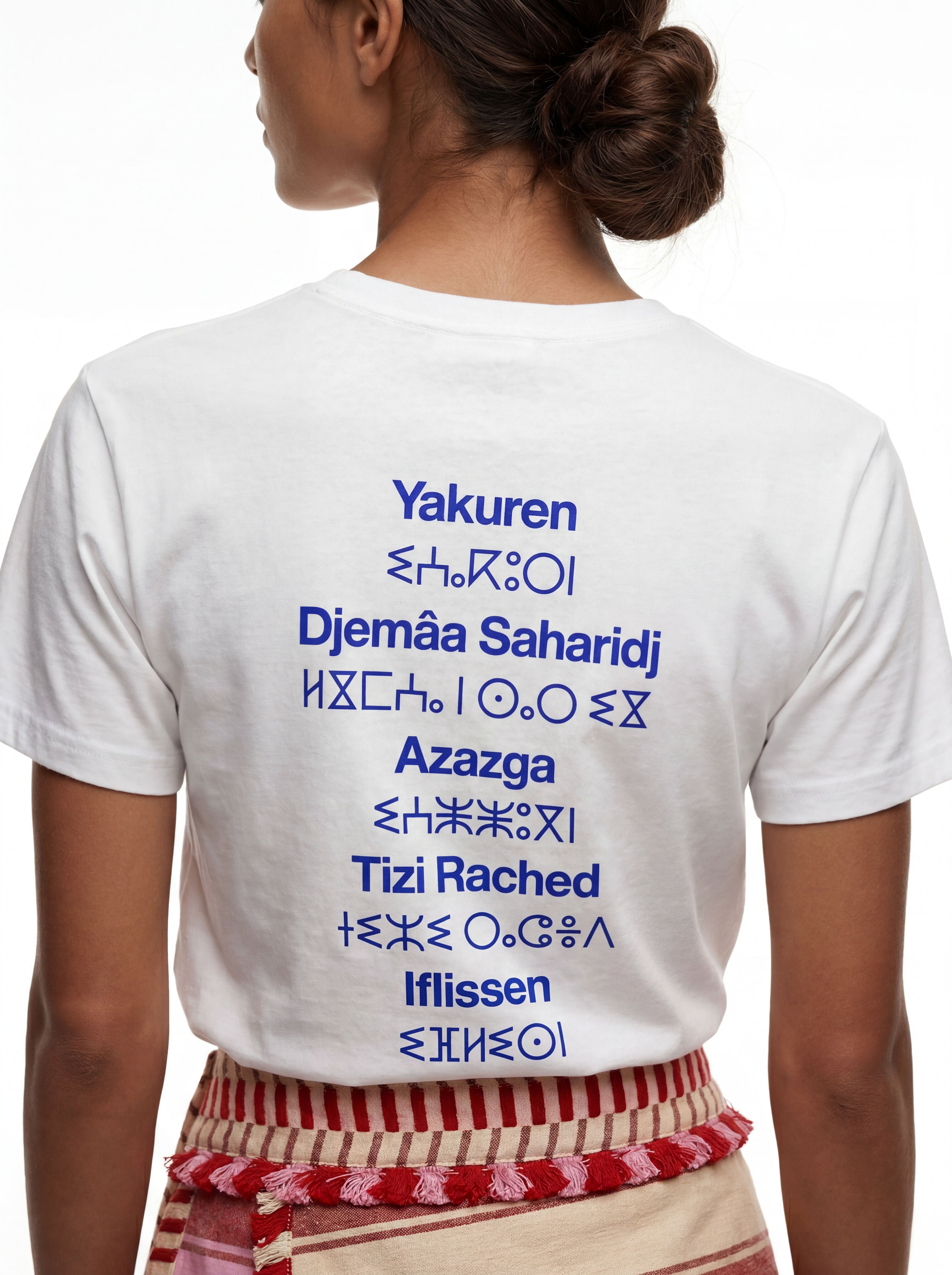 Tizi Ouzou White-Blue Tee