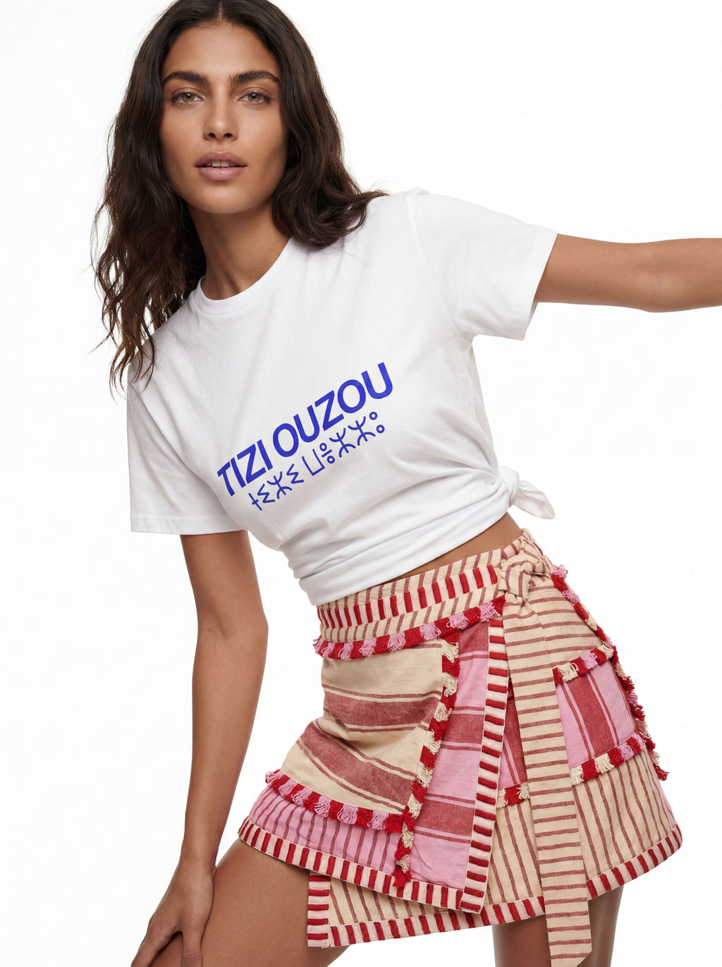 Tizi Ouzou White-Blue Tee