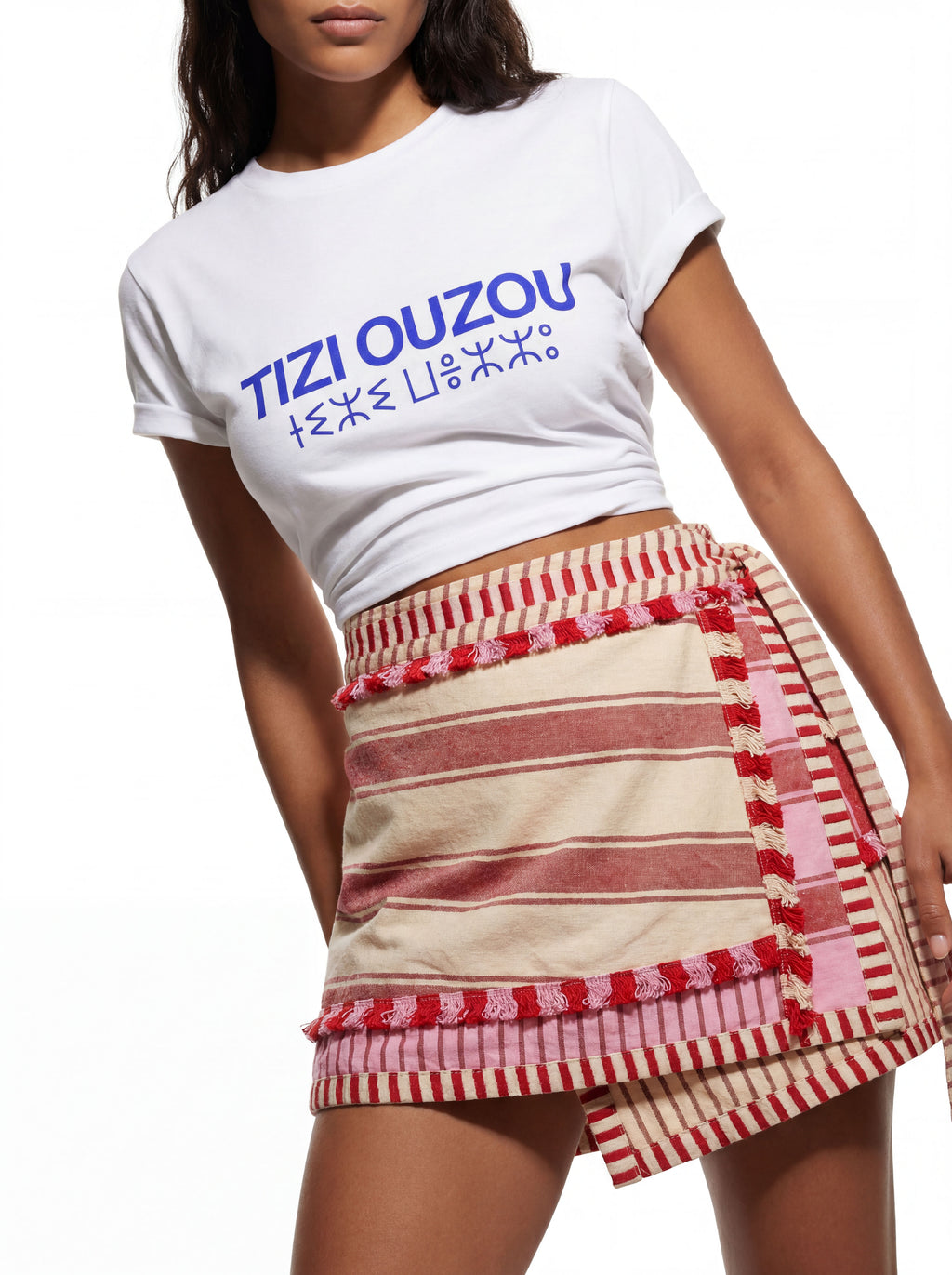 Tizi Ouzou White-Blue Tee