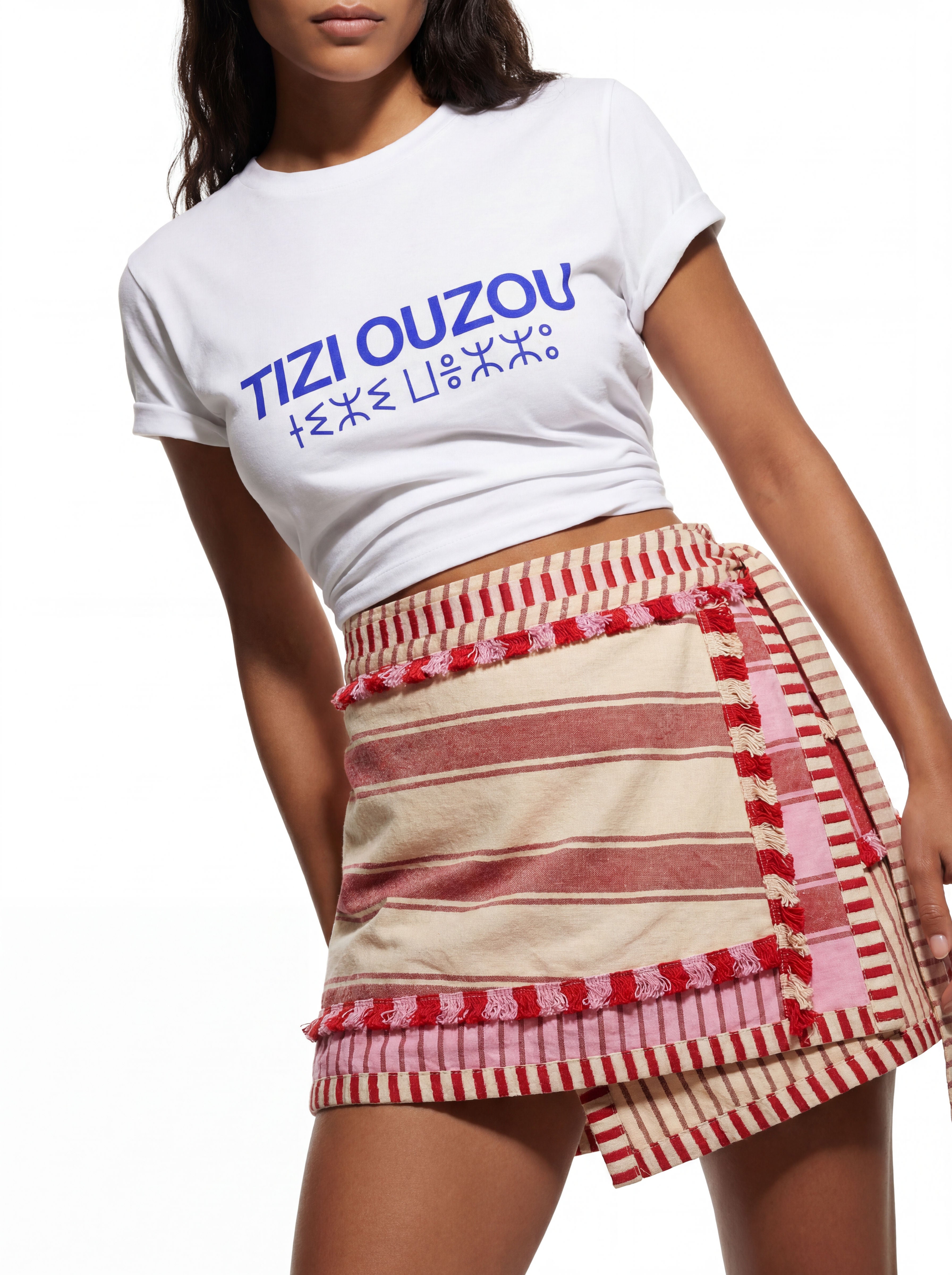 Tizi Ouzou White-Blue Tee