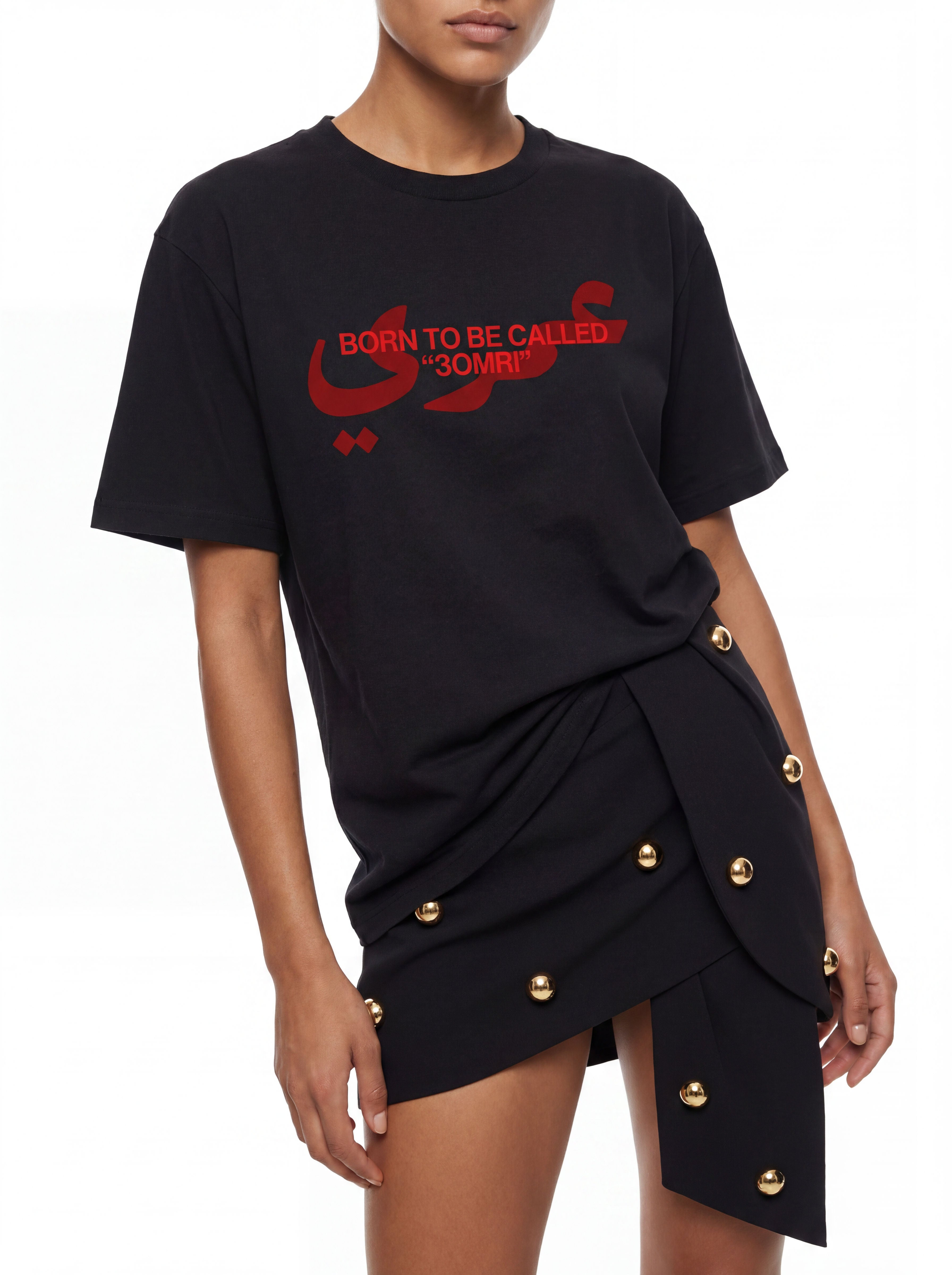 3omri Black Tee