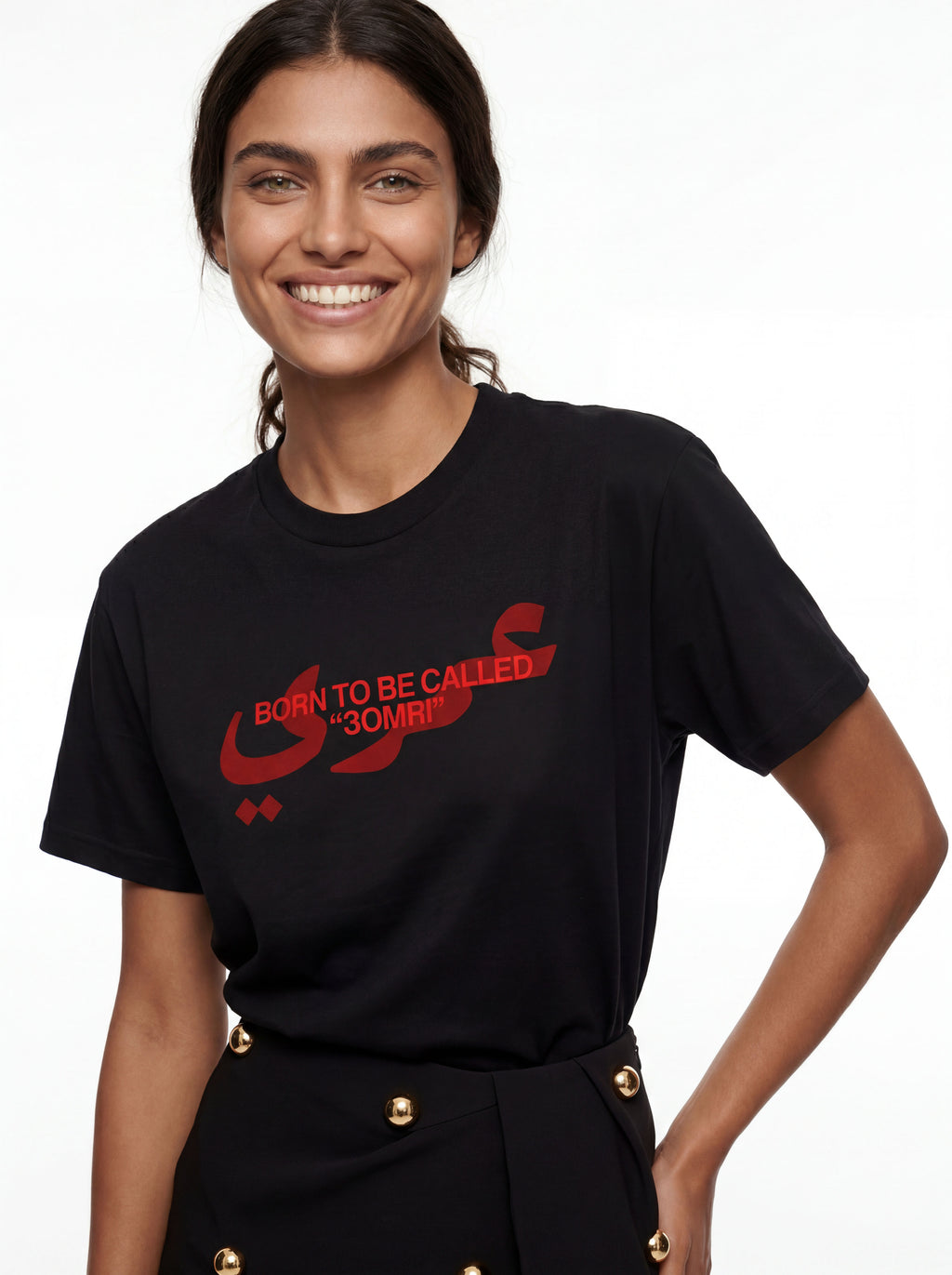 3omri Black Tee